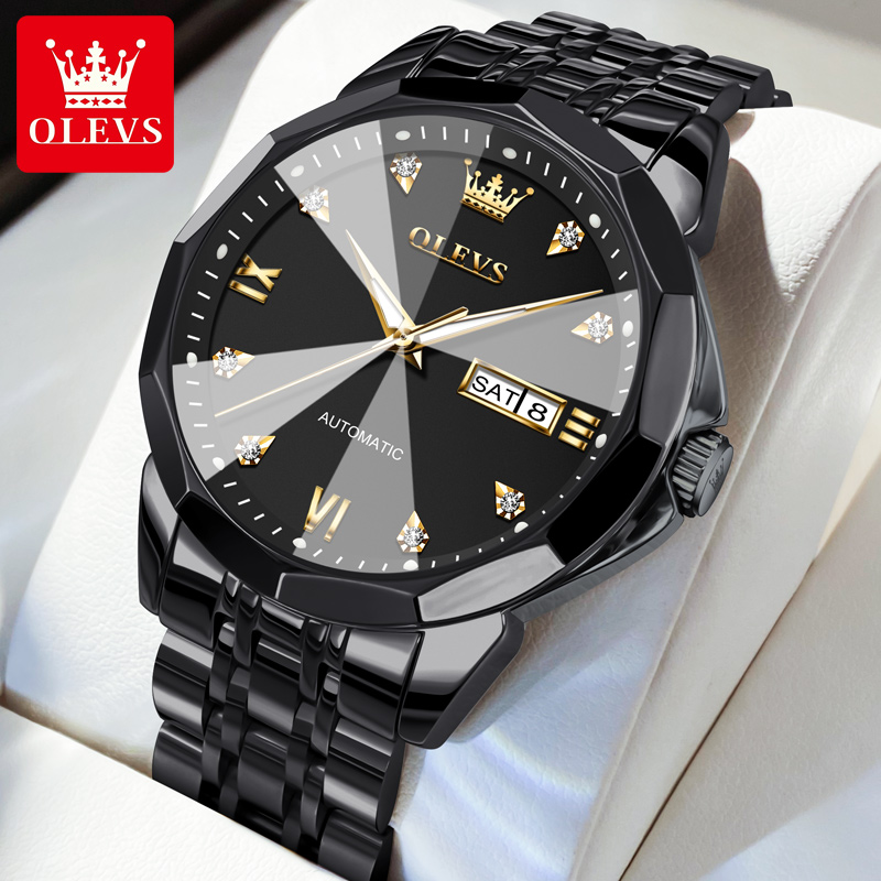 欧利时品牌手表男士男款非机械大气时尚防水夜光简约商务自动腕表