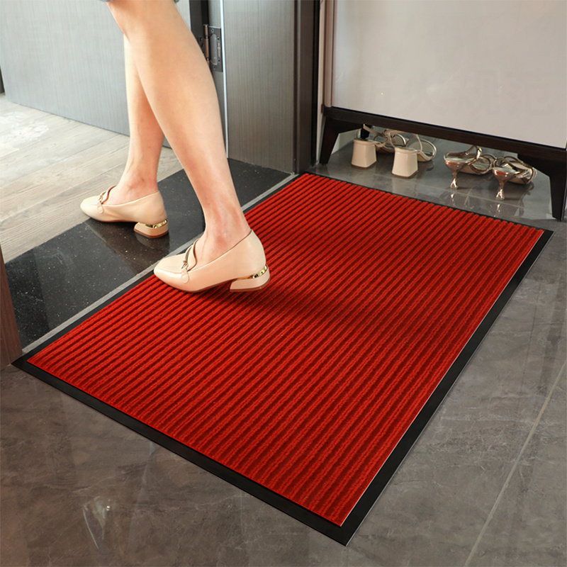 进门垫子防滑吸水家用条商用纹地垫宾馆酒店走廊地毯蹭土门厅地垫