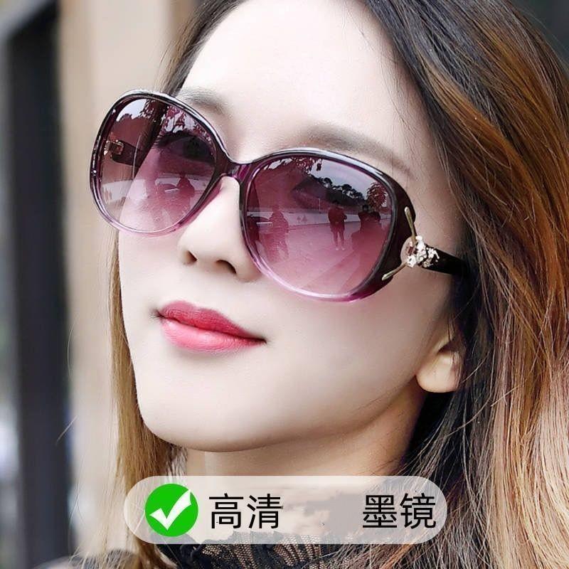 新款偏光太阳镜女防紫外线墨镜女韩版网红时尚狐狸头款女士太阳镜