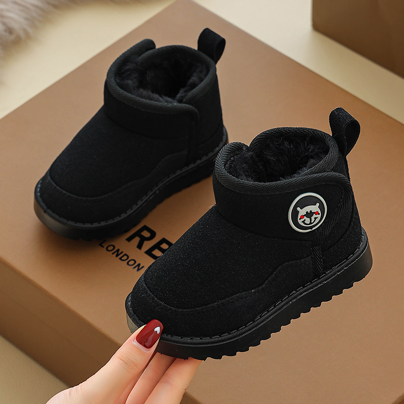 男女童雪地靴2025年新款秋冬季宝宝棉靴子中小孩软底防滑冬天短靴