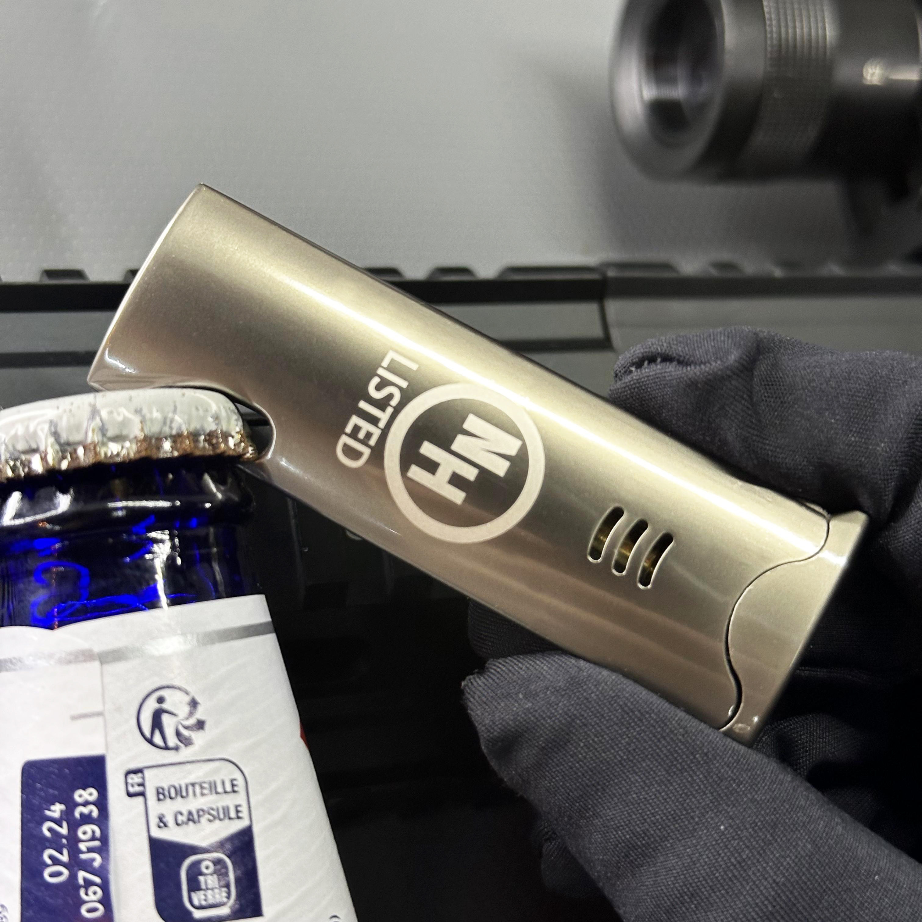 啤酒开瓶器打火机多功能金属充气打火机直冲打火机砂轮翻盖打火机