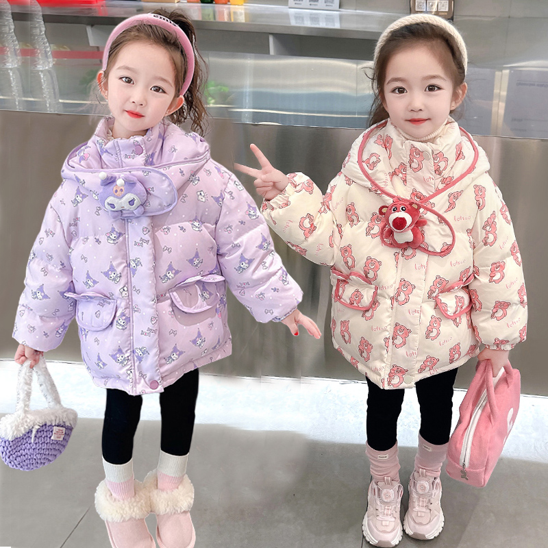 女童羽绒服2025冬装新款冬季加厚中长款中小童小女孩小孩儿童外套