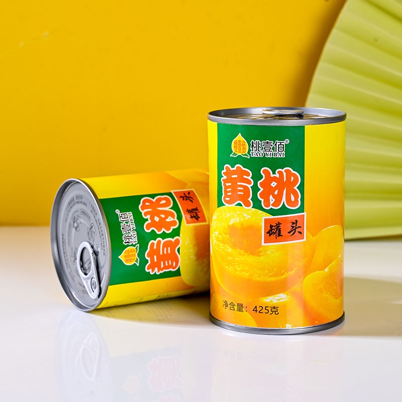 砀山特产新鲜黄桃罐头整箱正品商用摆摊批发水果罐头脆爽方便美味