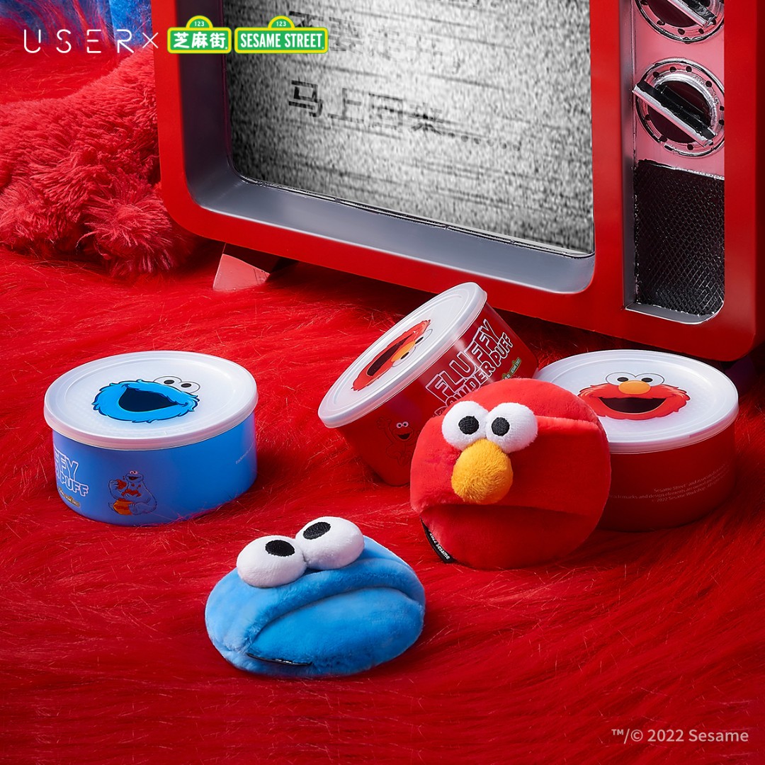 USER&芝麻街联名系列散粉粉扑单个装