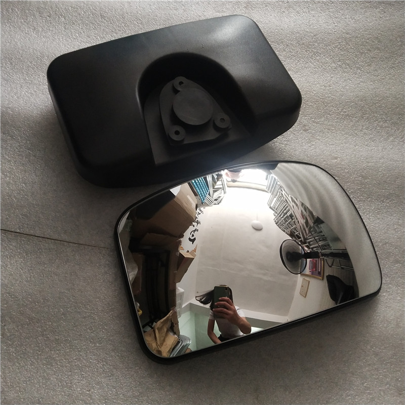 适用东风天龙旗舰国五国六前下视镜照地镜片总成镜头子