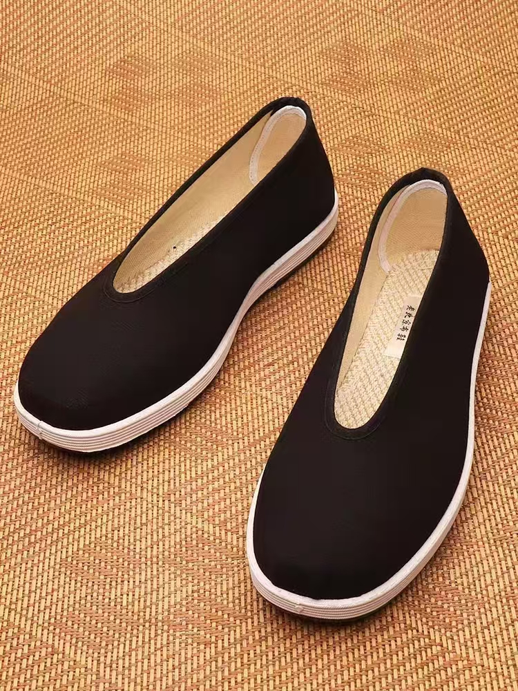 聚富商低帮塑胶底布鞋热款中老年夏季透气吸汗四季休闲软底