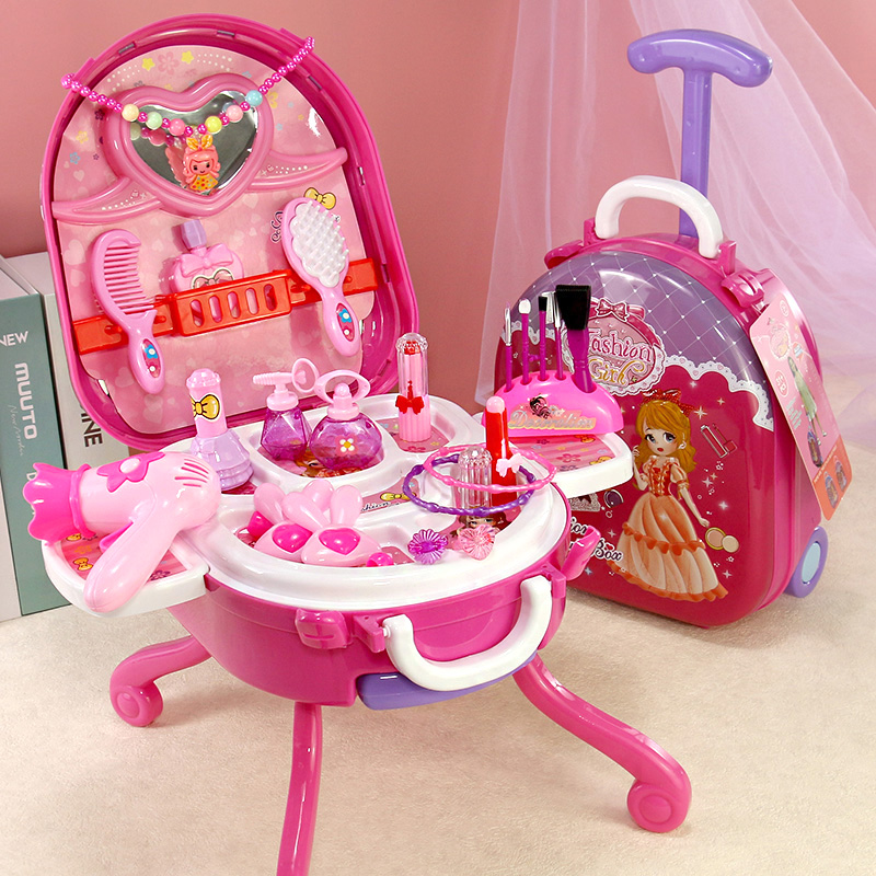 儿童玩具女孩过家家化妆盒梳妆台小公主女童宝宝生日礼物3-6岁5