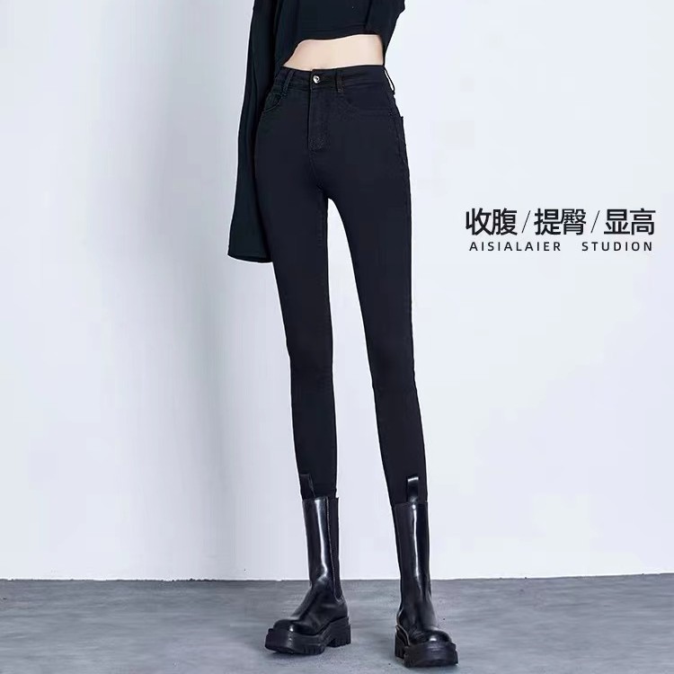 德芬妲黑色打底裤外穿打底裤弹力紧身显瘦小脚裤小黑裤紧身裤春秋