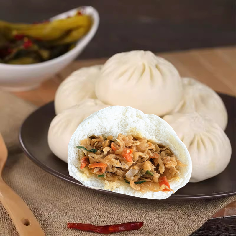 扬州风味萝卜丝肉包子懒人方便速食大包子面点营养早餐萝卜包孙府
