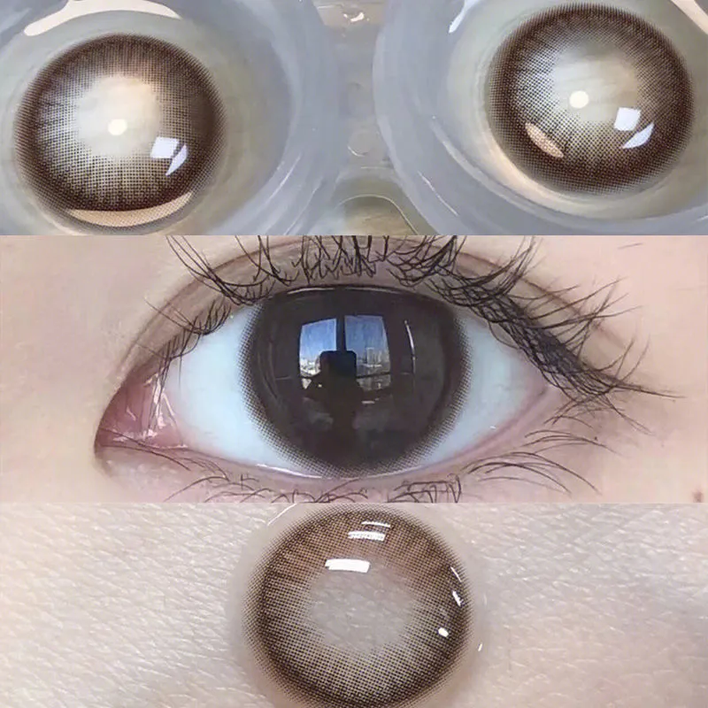 OVOLOOK水灵小鹿自然艺术小直径美瞳学生舒适半年抛近视隐形眼镜