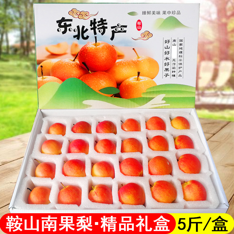 南国梨5斤包邮精品礼盒南果梨小香水梨水果辽宁鞍山特产送礼推荐
