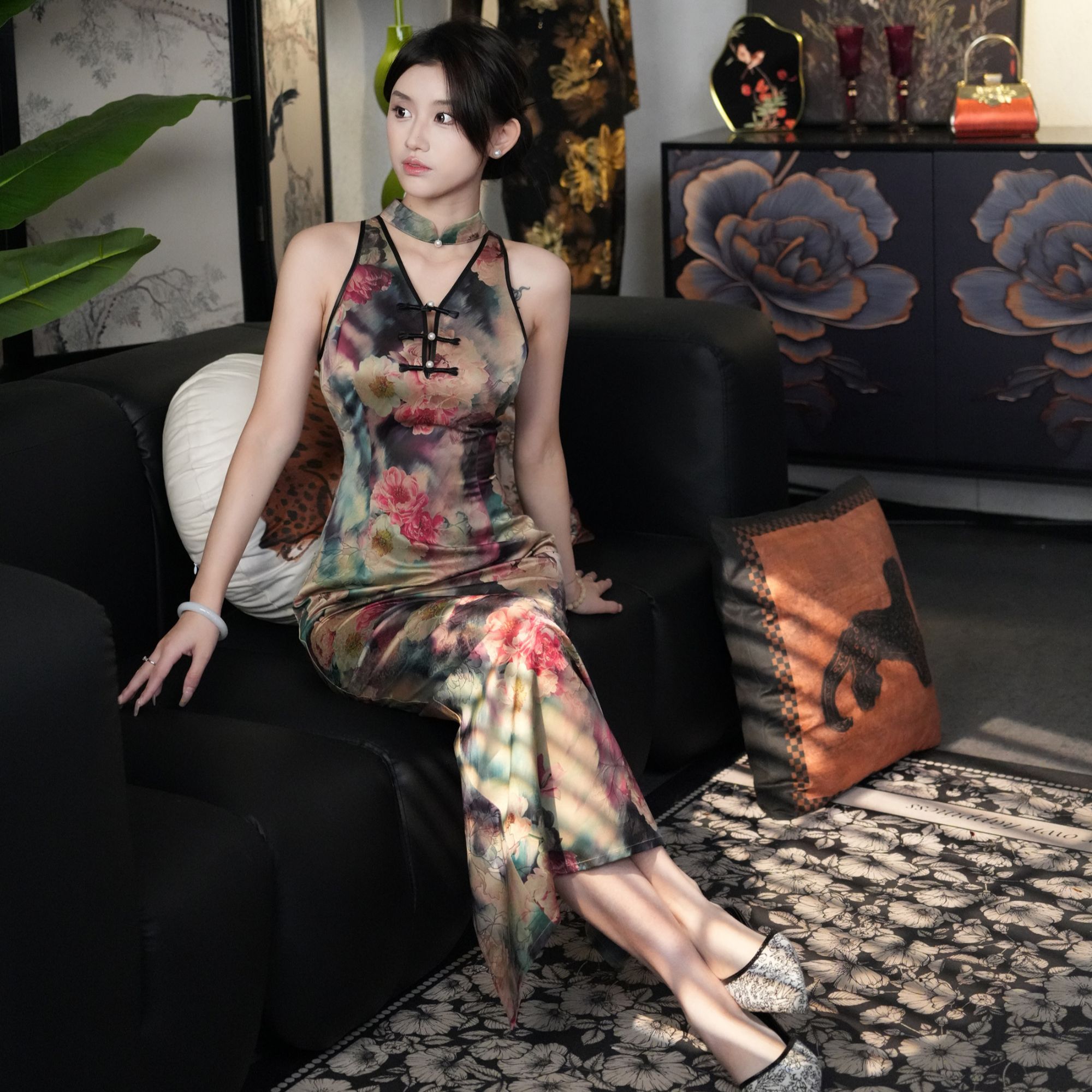 【尔尔古典美学】复古新中式旗袍【玉墨】时尚网红显瘦气质