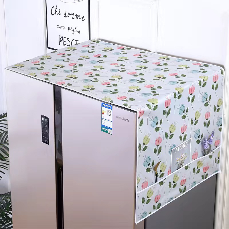 冰箱巾罩布艺防水防油防污单开门双开门冰箱 滚筒洗衣机盖布