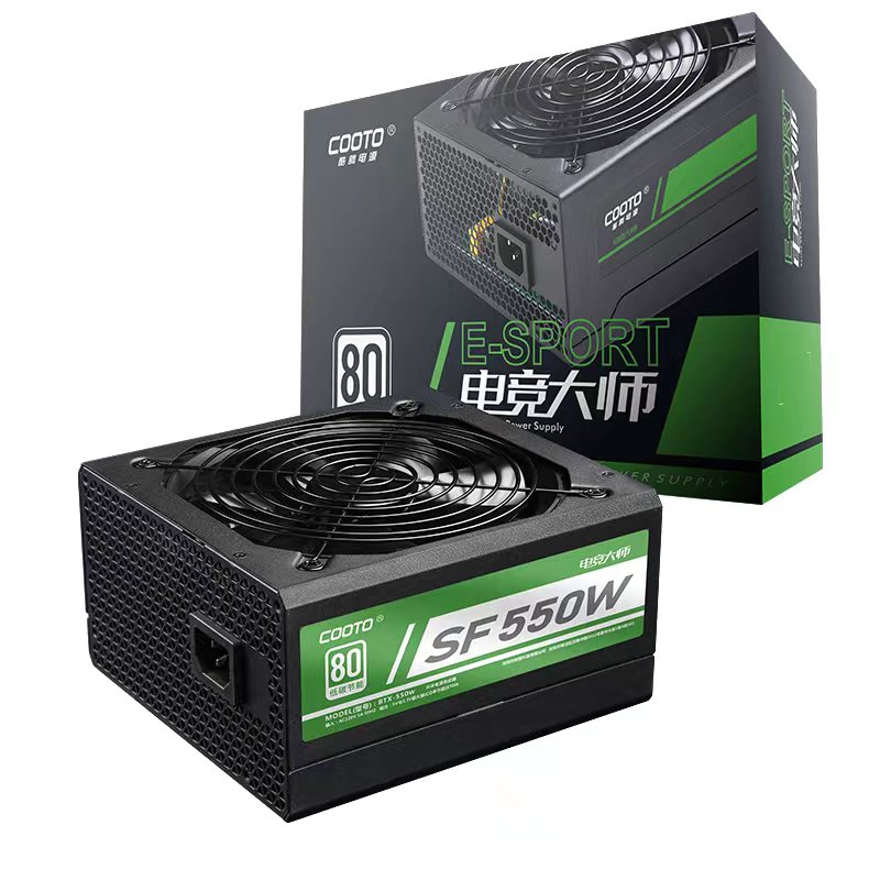 酷腾电源 电竞大师SF600W额定500W瓦台式机PC内置电源全新包邮