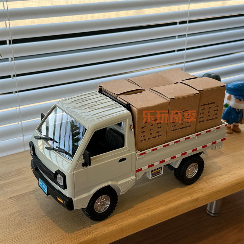 柳州mini小货车轻型小卡车模型竞速双开门灯光皮卡玩具车生日礼物