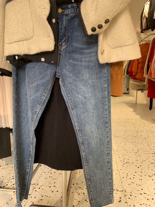 俪七月女装小脚牛仔小脚裤