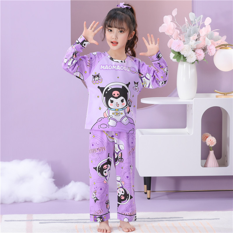 女童睡衣2024新款春季套装儿童中大童春秋家居服可爱女孩夏季春装