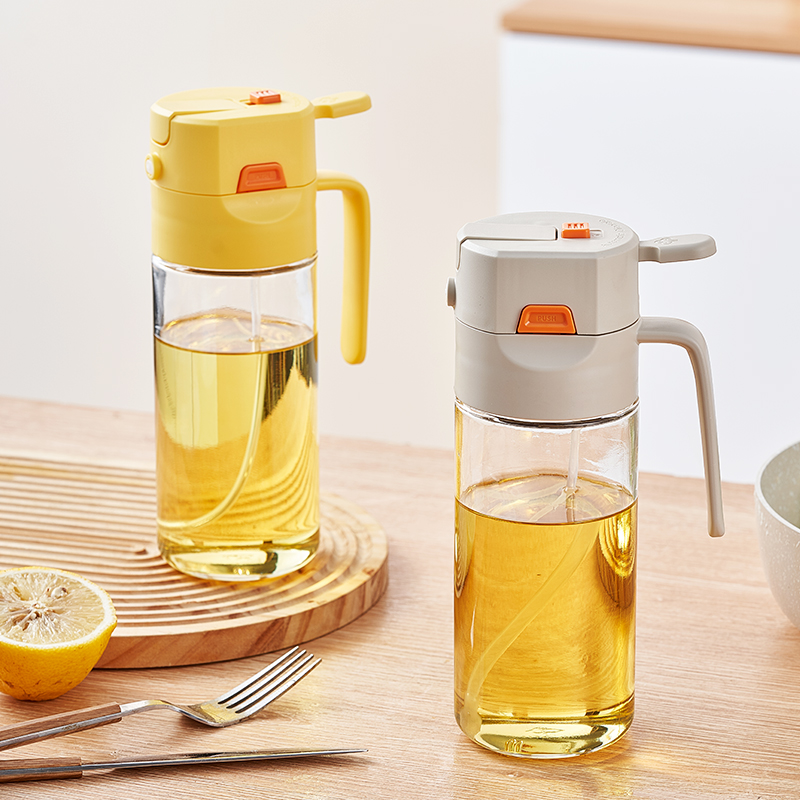 onlycook喷倒两用玻璃油壶家用厨房不挂油喷雾油瓶酱油醋调料瓶