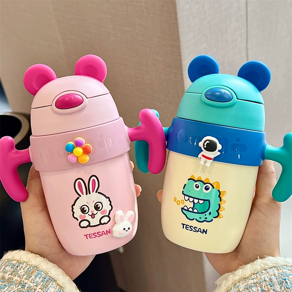 新款儿童保温杯3岁宝宝学饮杯316不锈钢幼儿园上学用带吸管水杯子
