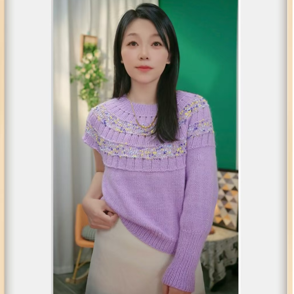 圆肩育克风 费尔岛 手工编织毛衣线材（一两50克价格）保暖舒适针织