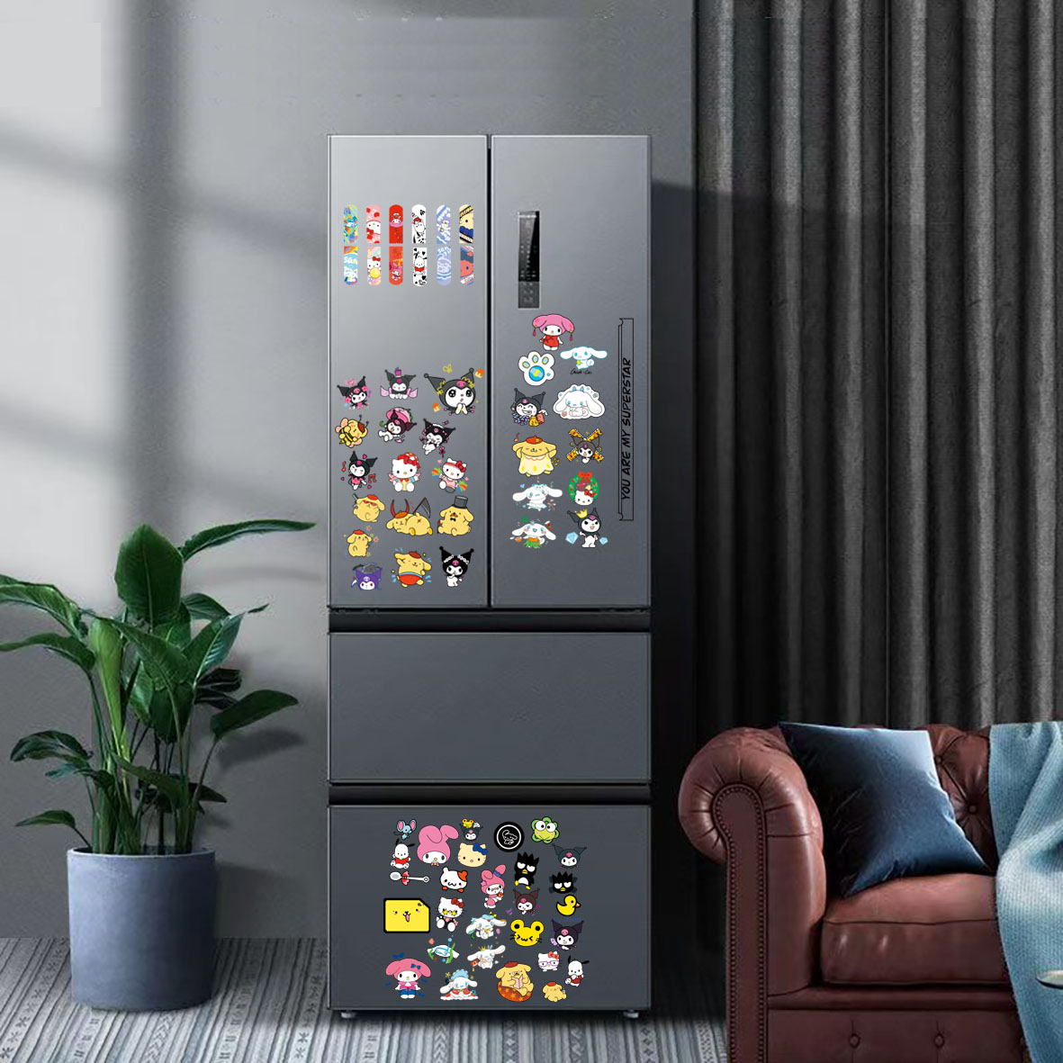 创意可爱冰箱贴磁吸装饰冰箱贴高颜值diy磁性（铁制冰箱门可使用）
