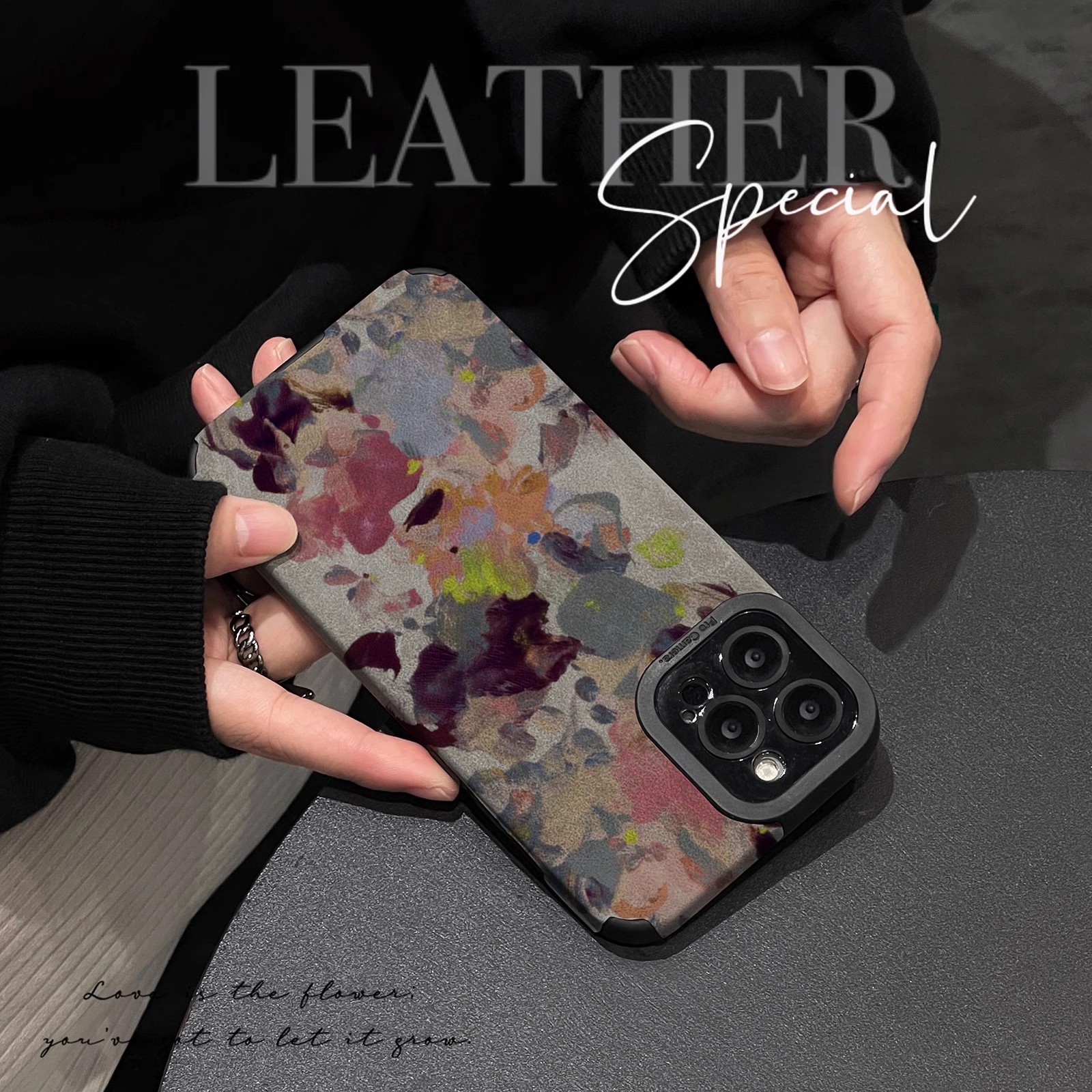 适用苹果16pro手机壳软硅胶翻毛皮防摔网红男女款个性文字高级ins