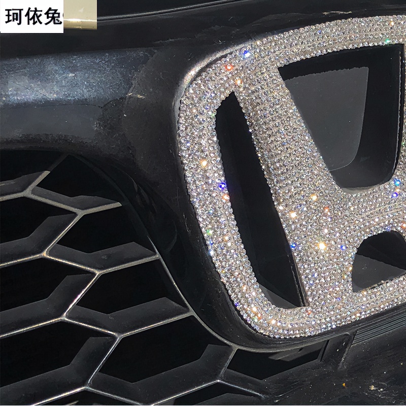 适用于本田CRV车标装饰贴思域CRV雅阁XRV飞度车标钻贴缤智型阁贴