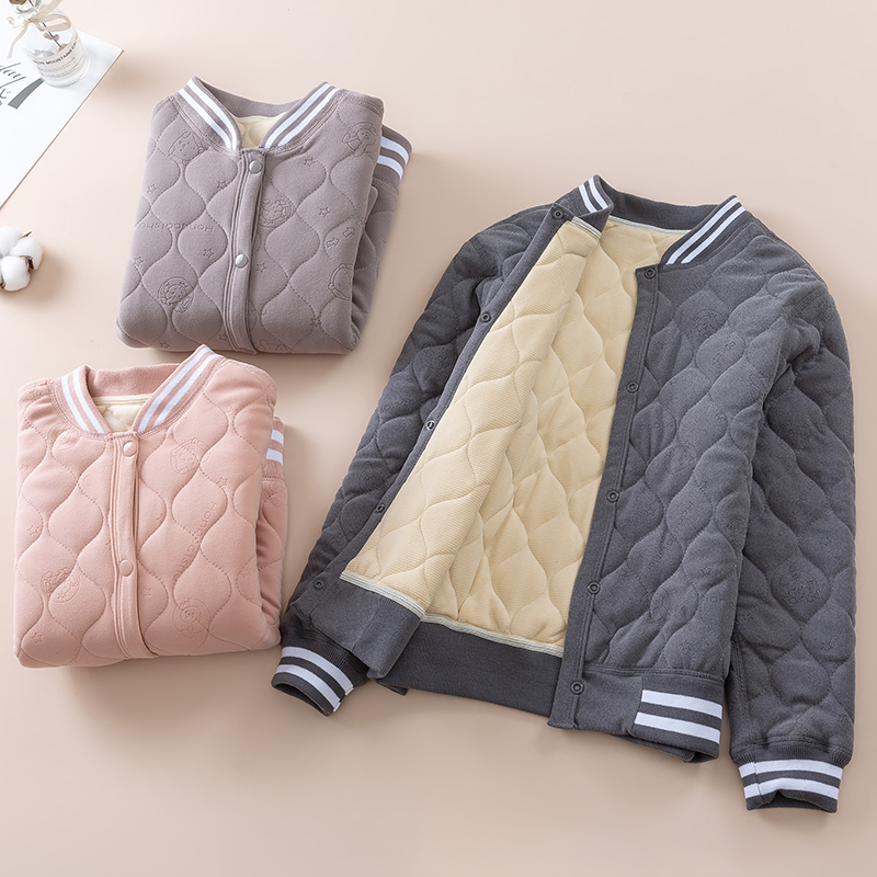 儿童保暖外套加绒加厚宝宝内穿棉衣冬季中大童新年内搭小棉袄