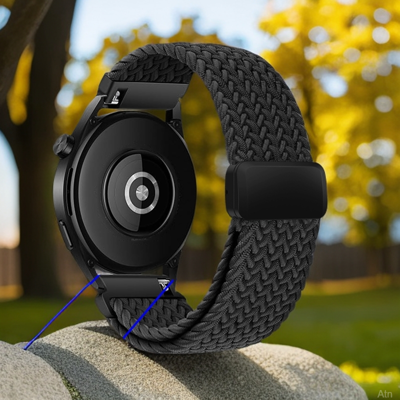 通用运动表带手表1822mm宽磁吸扣回环透气男女款新品