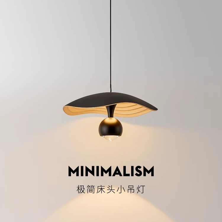 餐厅卧室升降高档简约现代家用吧台客厅走廊烤漆床头床头壁灯吊灯