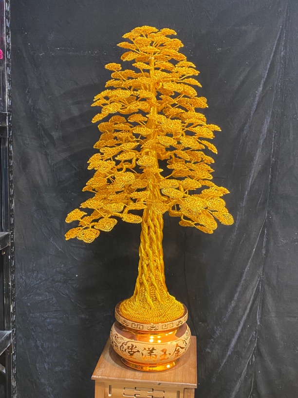 一米高金玉满堂发财树家居摆件工艺品开业搬家送礼乔迁礼品