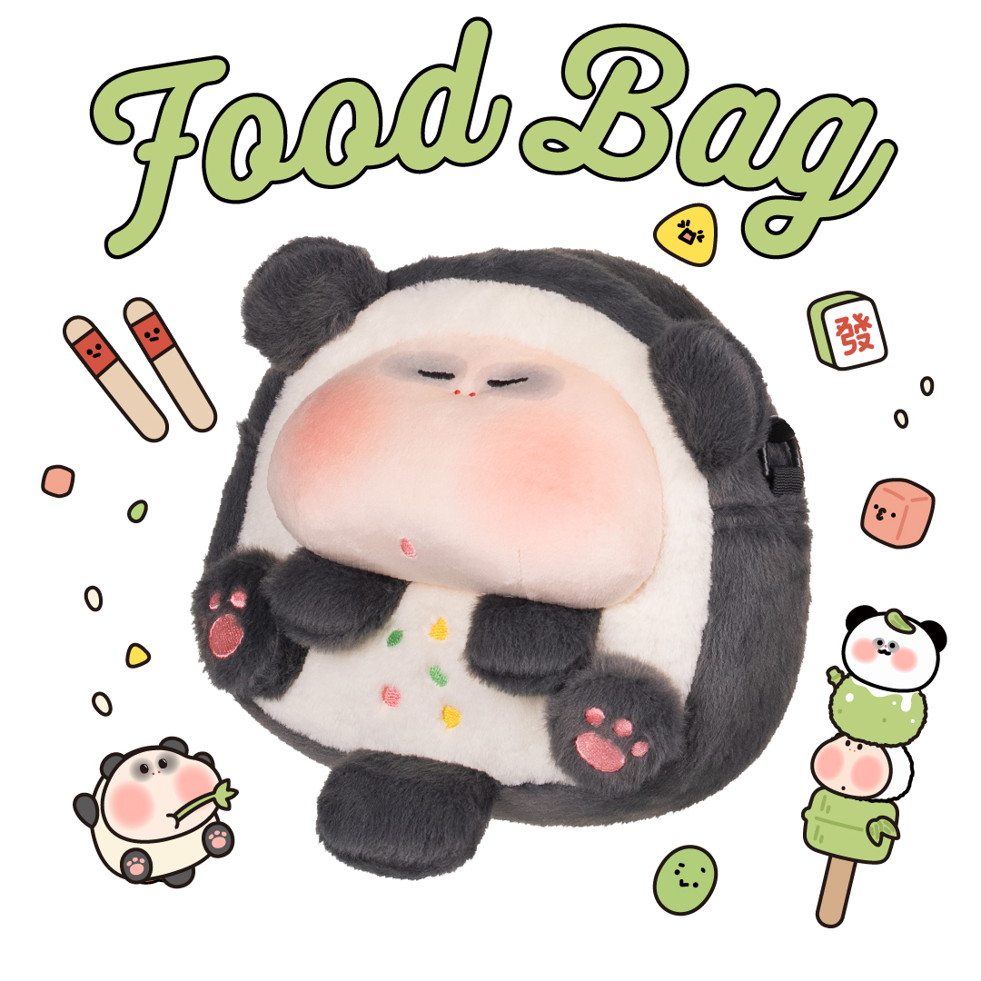 熊猫竹筒饭毛绒背包