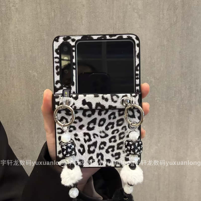 灰豹纹适用华为puraX手机壳Pocket2折叠屏p50/s小米mixflip2荣耀2