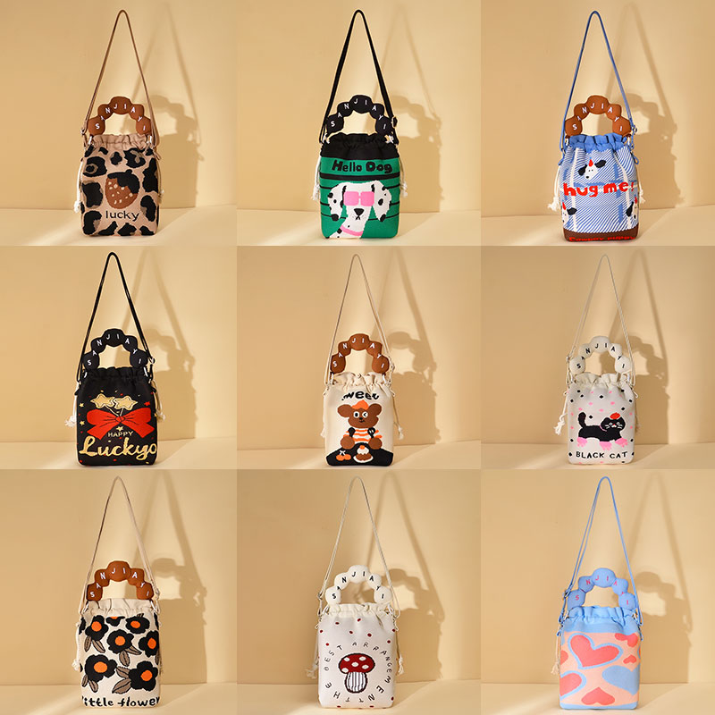 韩系ins原创手机包超洋气升级款福袋斜挎手拎单肩针织包百搭包包