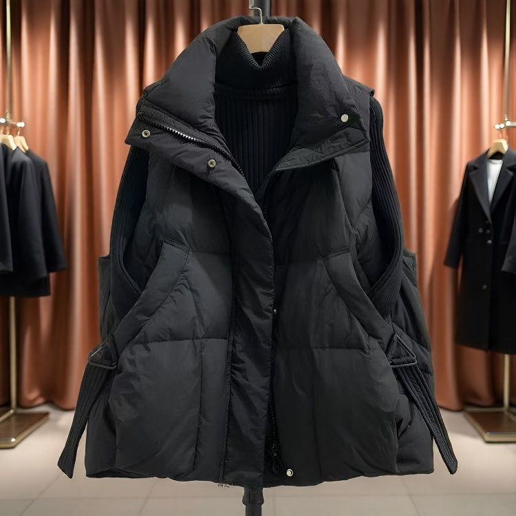 反季大码服马甲女外穿洋气秋冬2025新款无袖坎肩加厚外套潮爆款