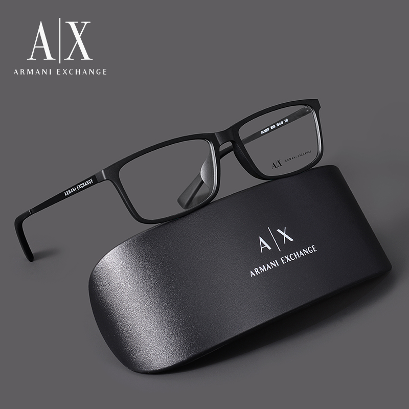 ARMANI阿玛尼眼镜框男商务方框板材防蓝光近视眼镜架AX3027F