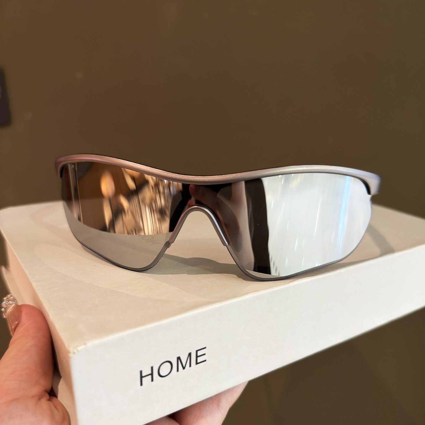 欧美风连体户外运动骑行登山跑步墨镜防晒女潮防风护目镜太阳眼镜