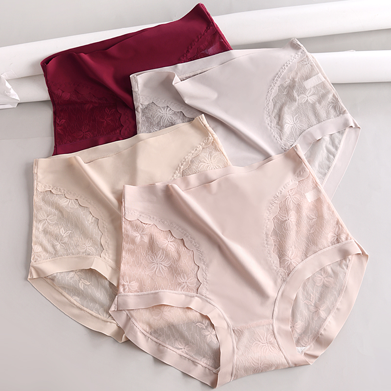 性感蕾丝内裤女2025新款夏薄款7a抗菌棉档无痕裸感高腰三角裤256