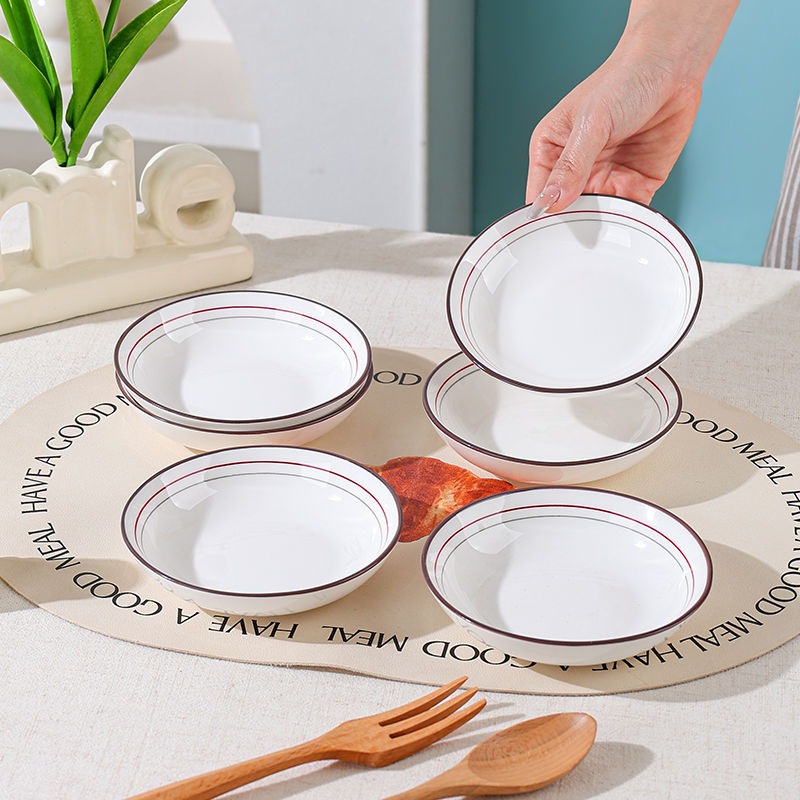 5英寸釉下彩陶瓷小吃火锅调味碟子酱料调料简约家用小菜碟吐骨碟