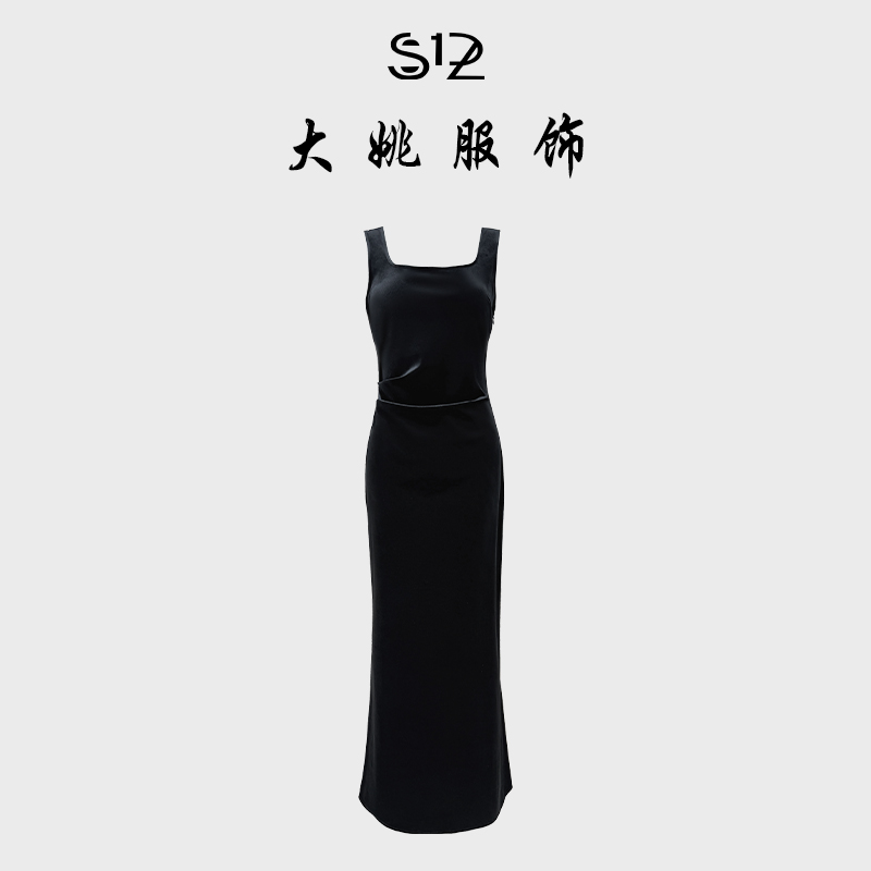 「DAYAO」25s秋季新款轻奢时尚气质百搭无袖拉链连衣裙 WYA258291