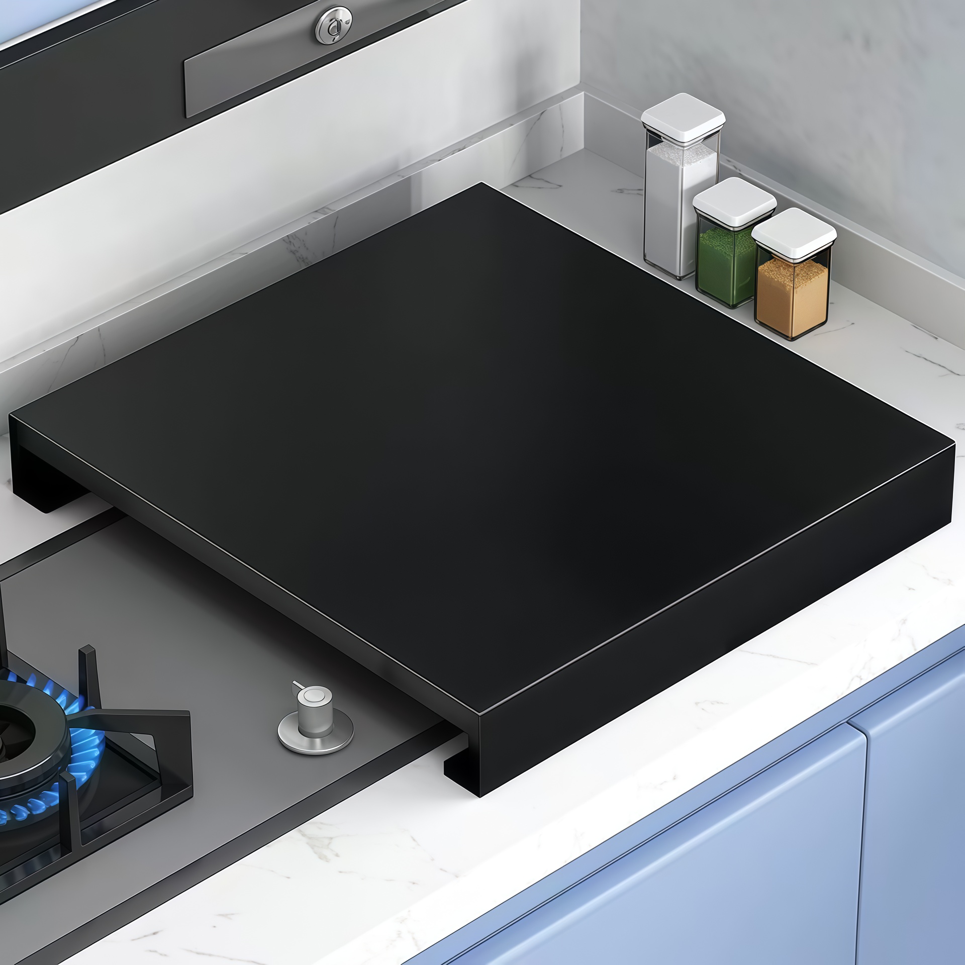 厨房燃气灶盖板罩电磁炉支架加高置物架加厚材质煤气灶盖板多功能