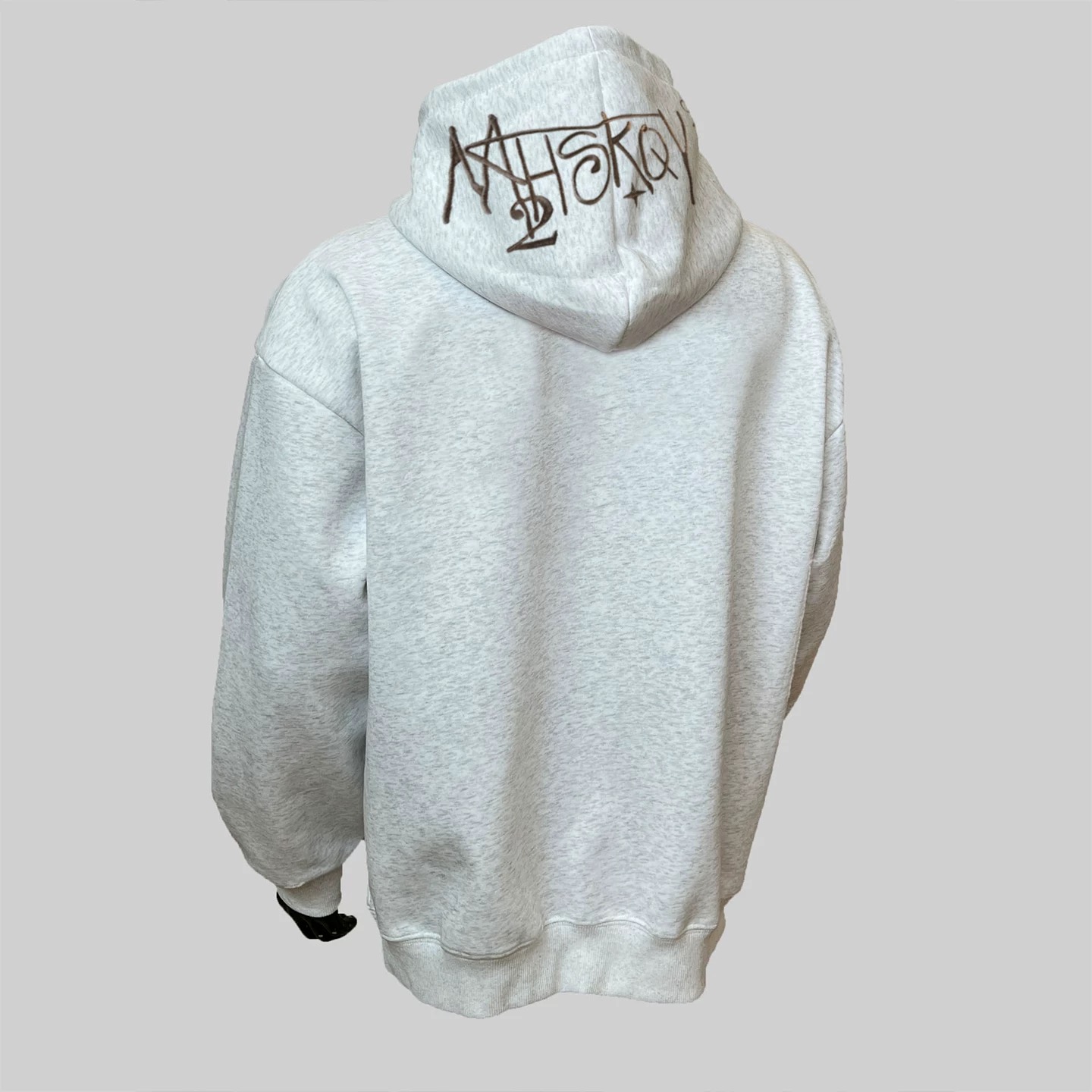 连帽字母刺绣潮流帽卫衣加绒情侣套头衫宽松重磅常规加厚长袖外套