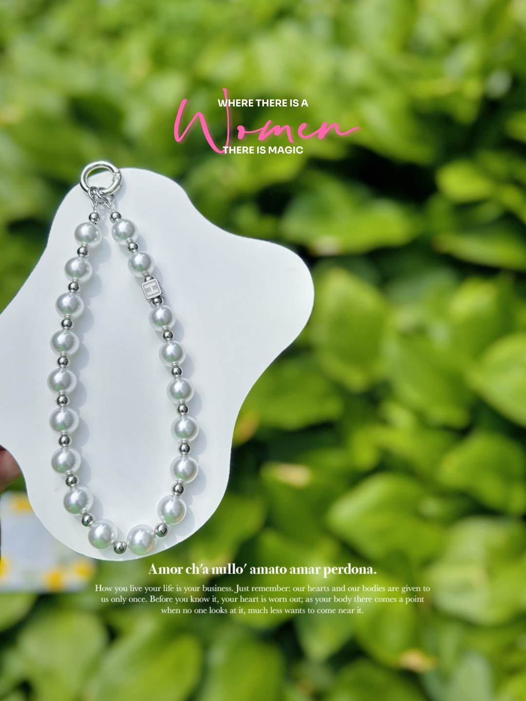 House-艺趣阁手串串珠【仿珍珠】简约手机链diy手工