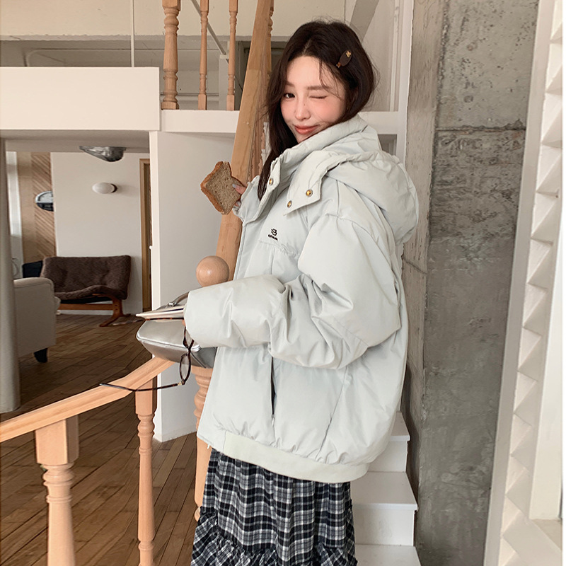 韩系加厚服2025冬季新款面包服学生宽松棉衣保暖棉袄外套潮