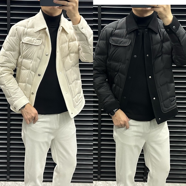 21086秋冬新款韩版修身男士高端定制欧货轻奢时尚加厚保暖外套