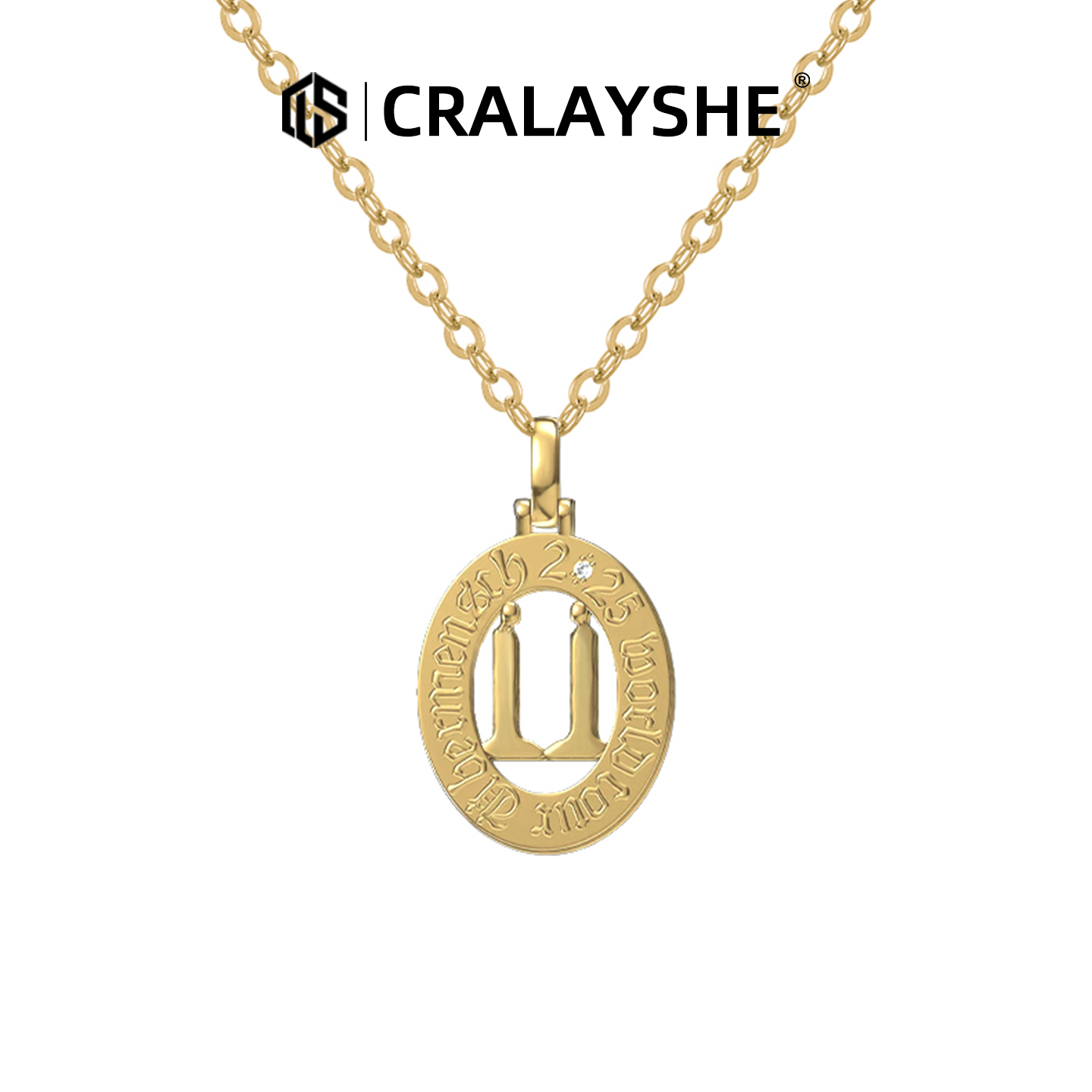 链子925银 GD权志龙同款Übermensch项链小众设计男明星同款饰品