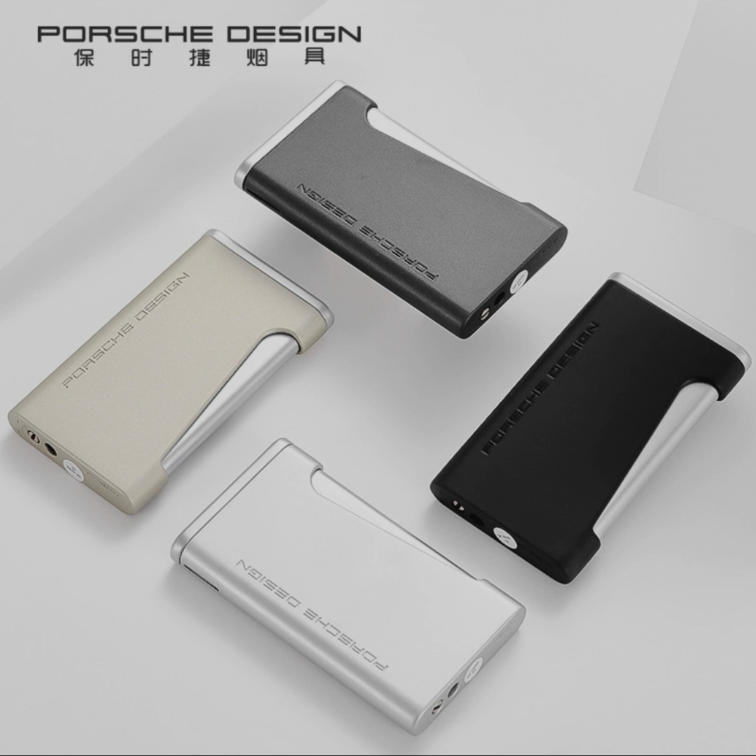 保时捷充气直冲蓝火焰侧按防风打火机