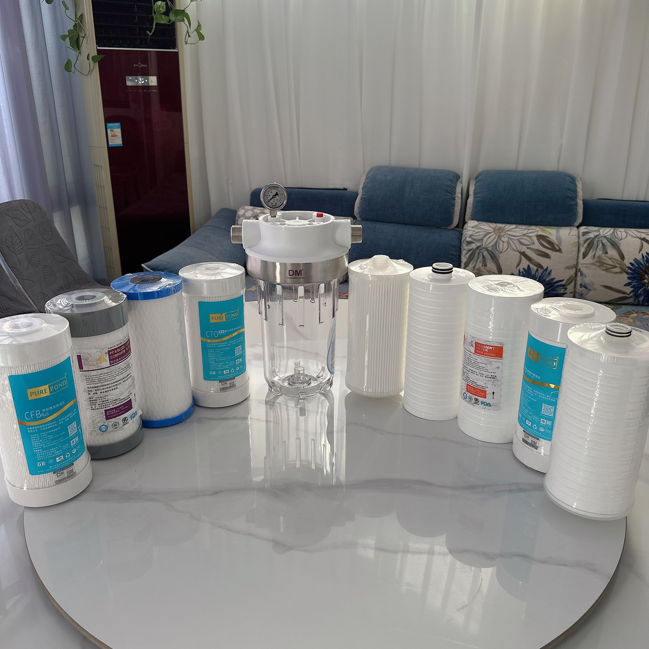 大白瓶肤感滤芯复合滤芯插口滤芯大胖瓶前置肤感滤芯水邦牌滤芯