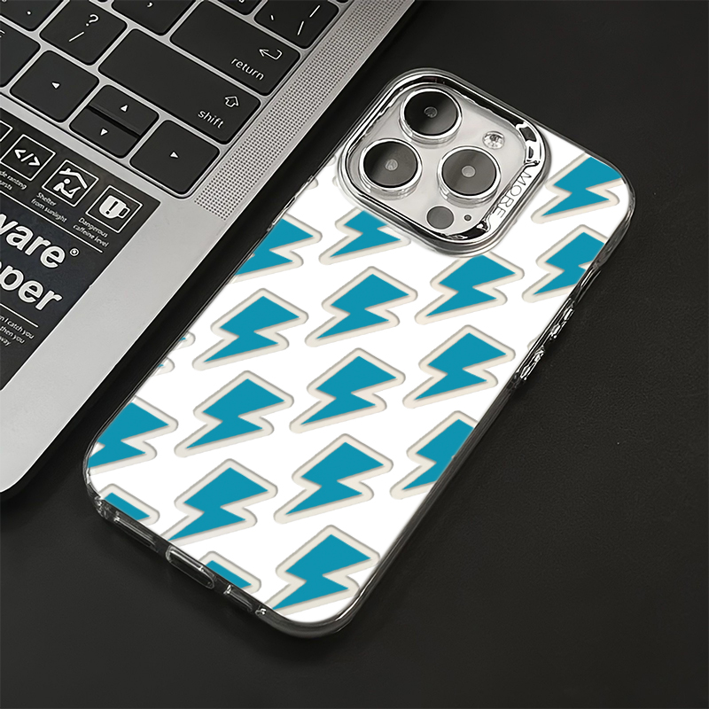 镂空闪电适用iphone16手机壳15promax创意14苹果13个性12高级11潮