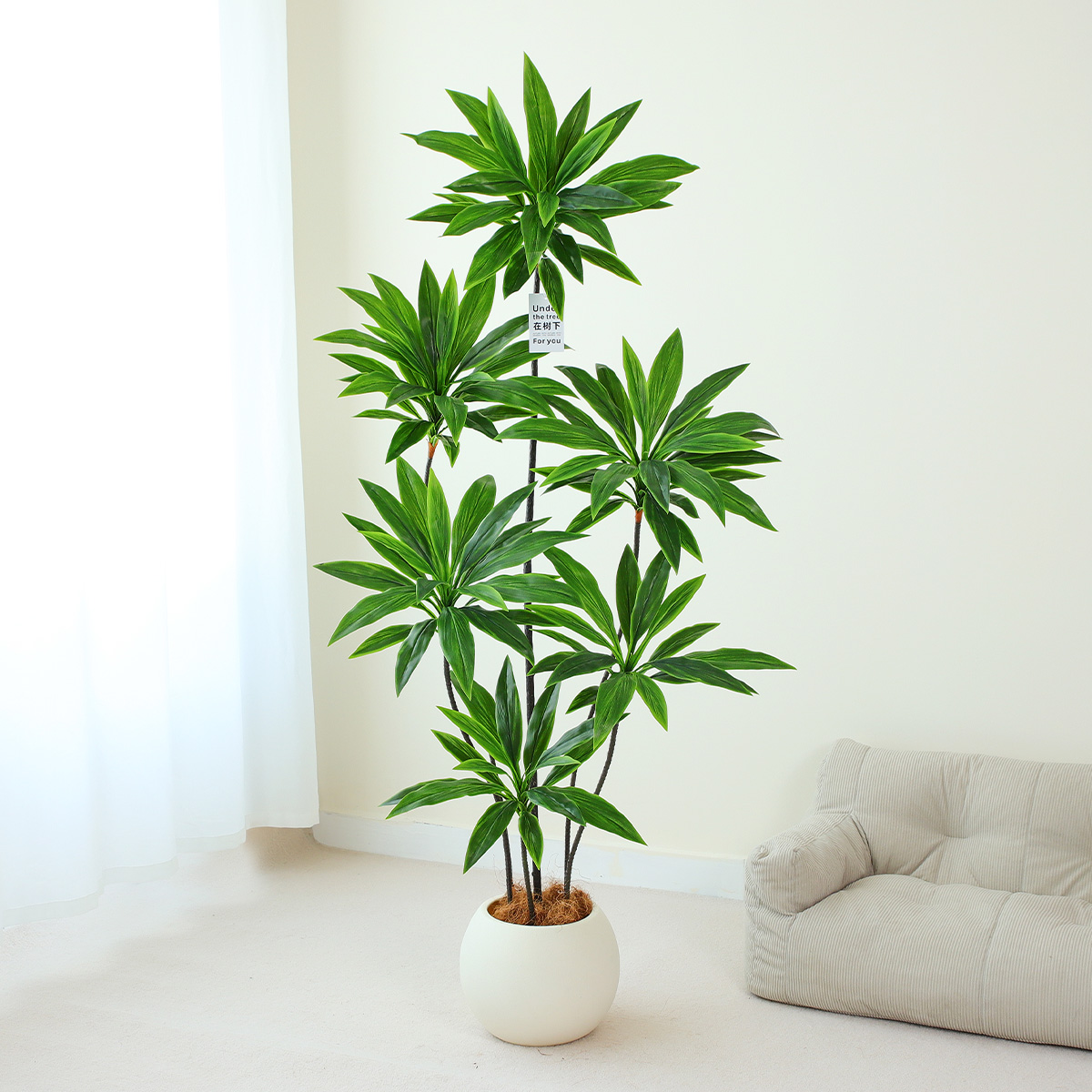 假花仿真绿植朱蕉仿生植物客厅室内假盆栽树巴西木高端落地大摆件